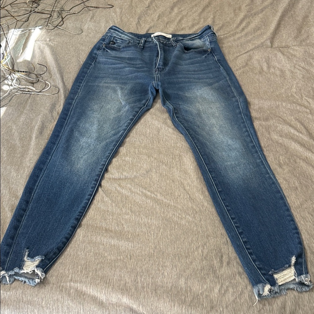 KanCan Distressed Blue Skinny Jeans
